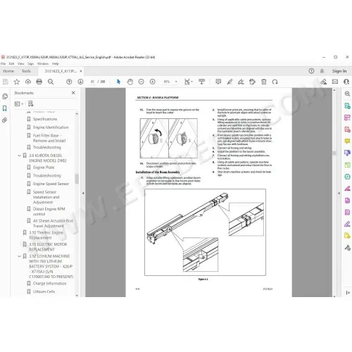 JLG Compact Crawler Boom X600AJ service & repair manual